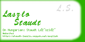 laszlo staudt business card